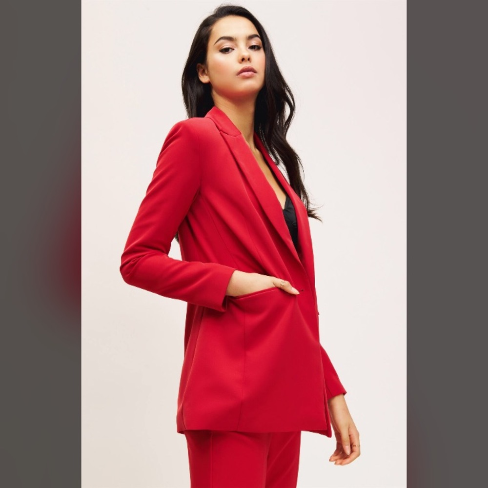 Dynamite Red Structured Blazer